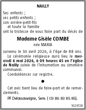 Avis de décès
