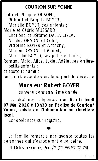 Avis de décès