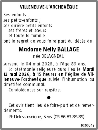 Avis de décès
