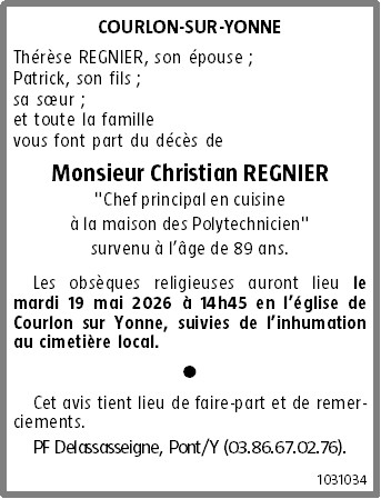 Avis de décès