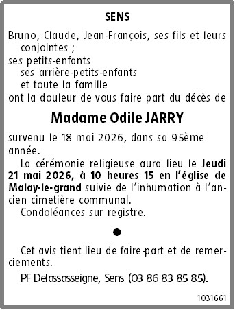 Avis de décès