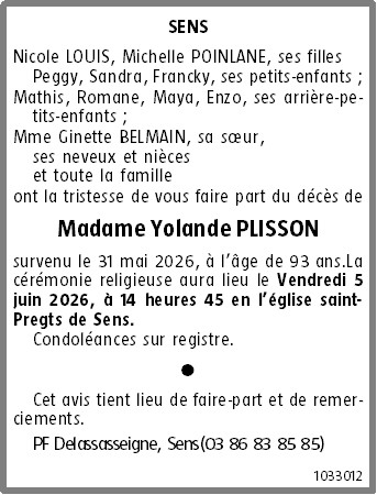 Avis de décès