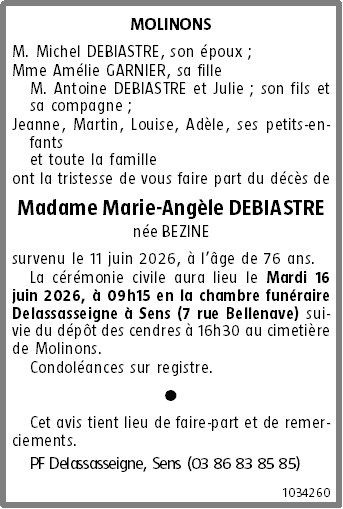Avis de décès