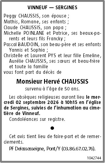 Avis de décès