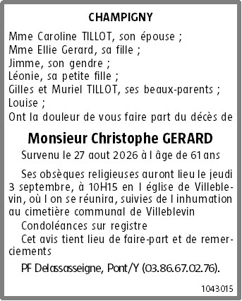 Avis de décès