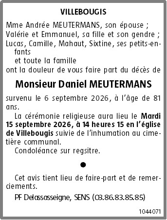 Avis de décès