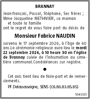 Avis de décès