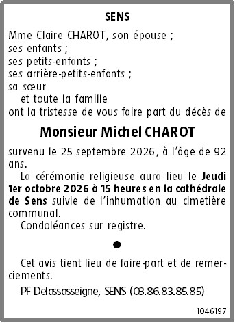 Avis de décès