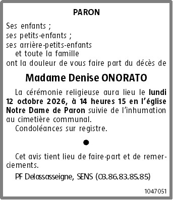 Avis de décès