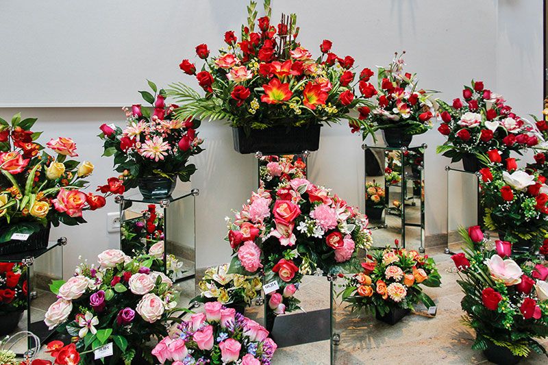 fleurs au boutique funeraire